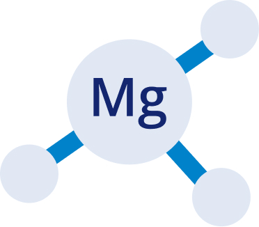 Magnesium molecule illustration